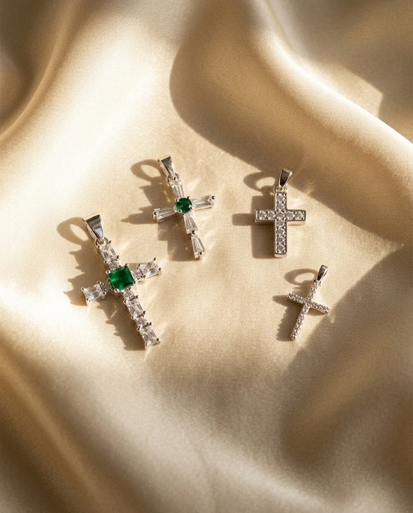 Colección Dijes Cruz en Plata 925