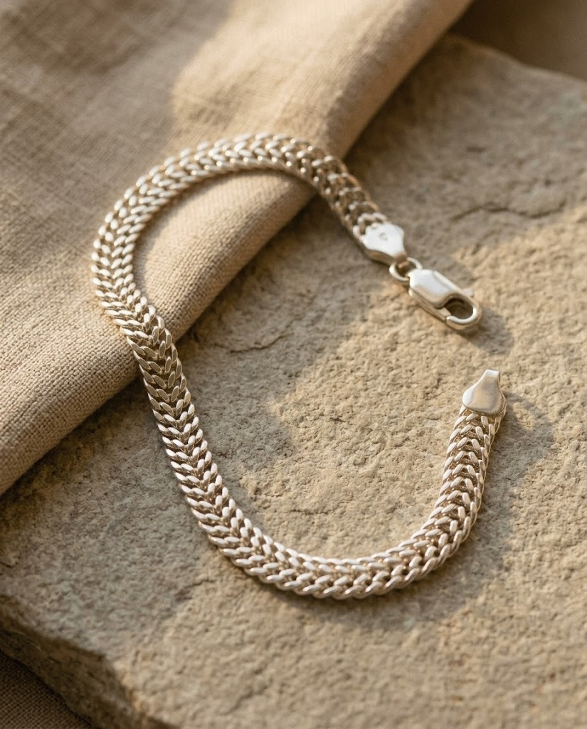 Pulsera Hombre Clásica en Plata 925