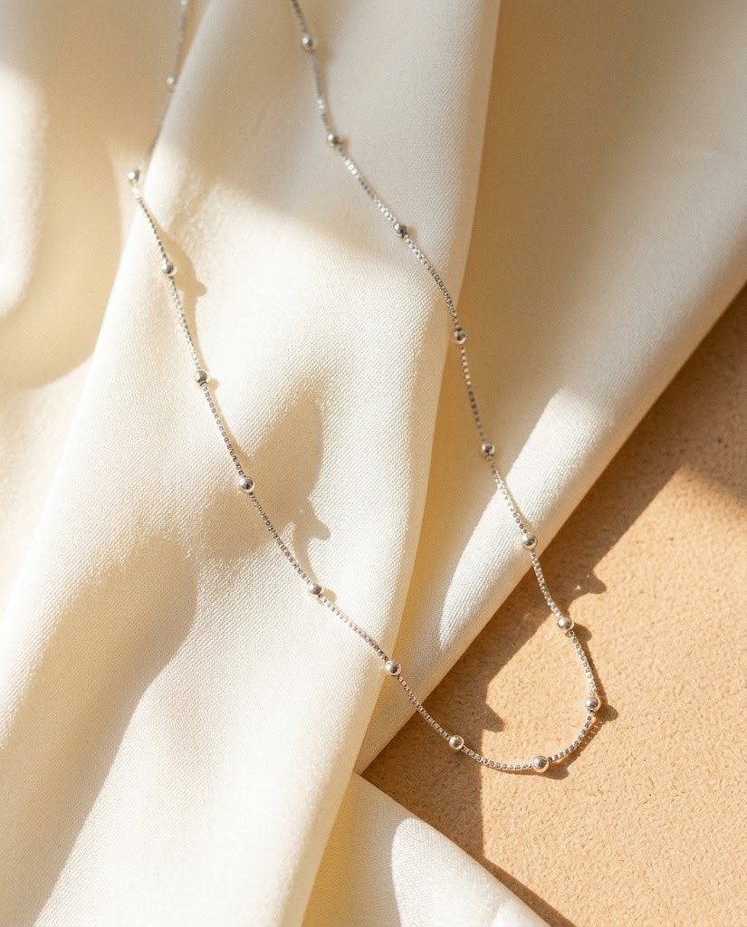 Cadena Veneciana con Balines en Plata 925